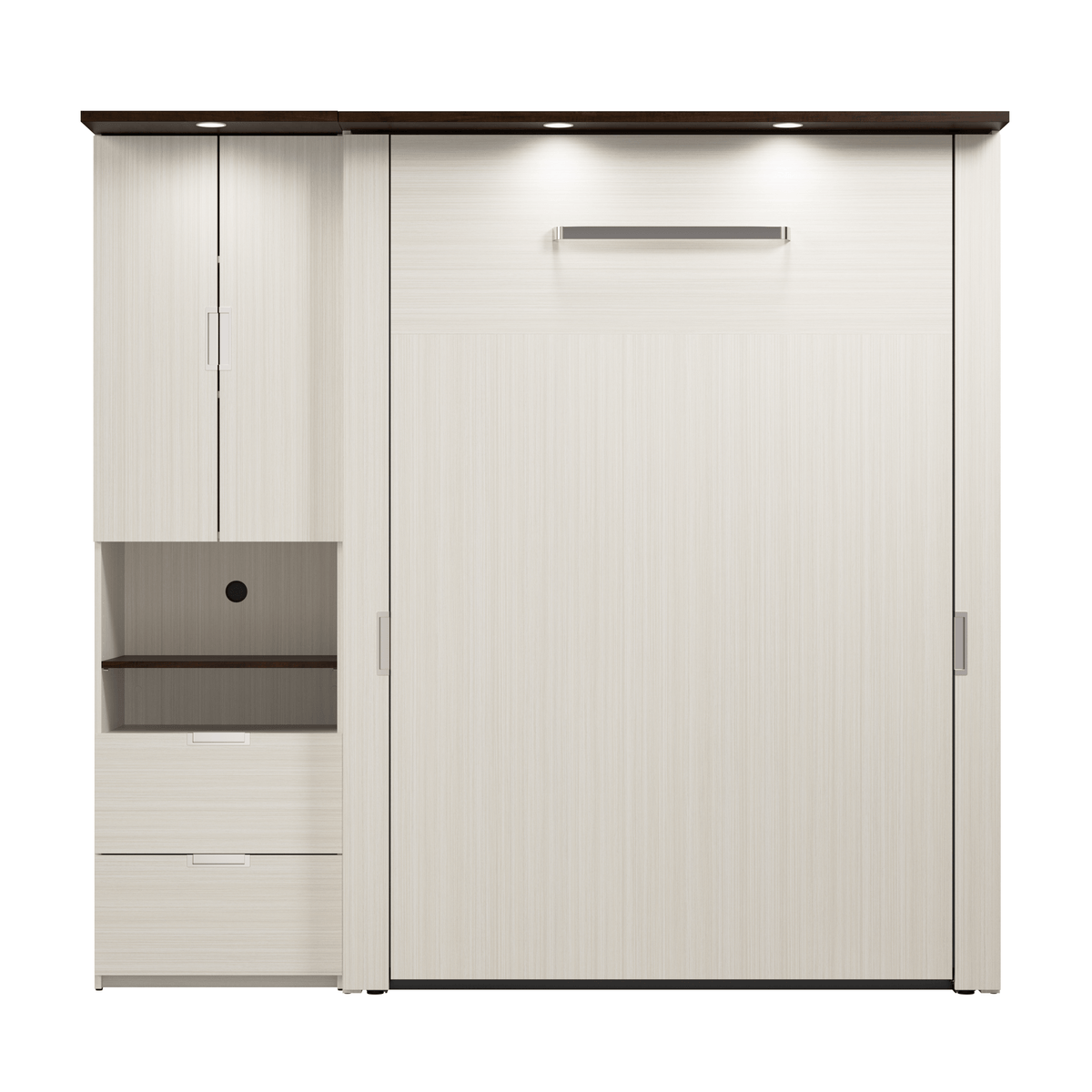 Modubox Lumina Full Murphy Wall Bed and 1 Storage Unit (82“), image 9