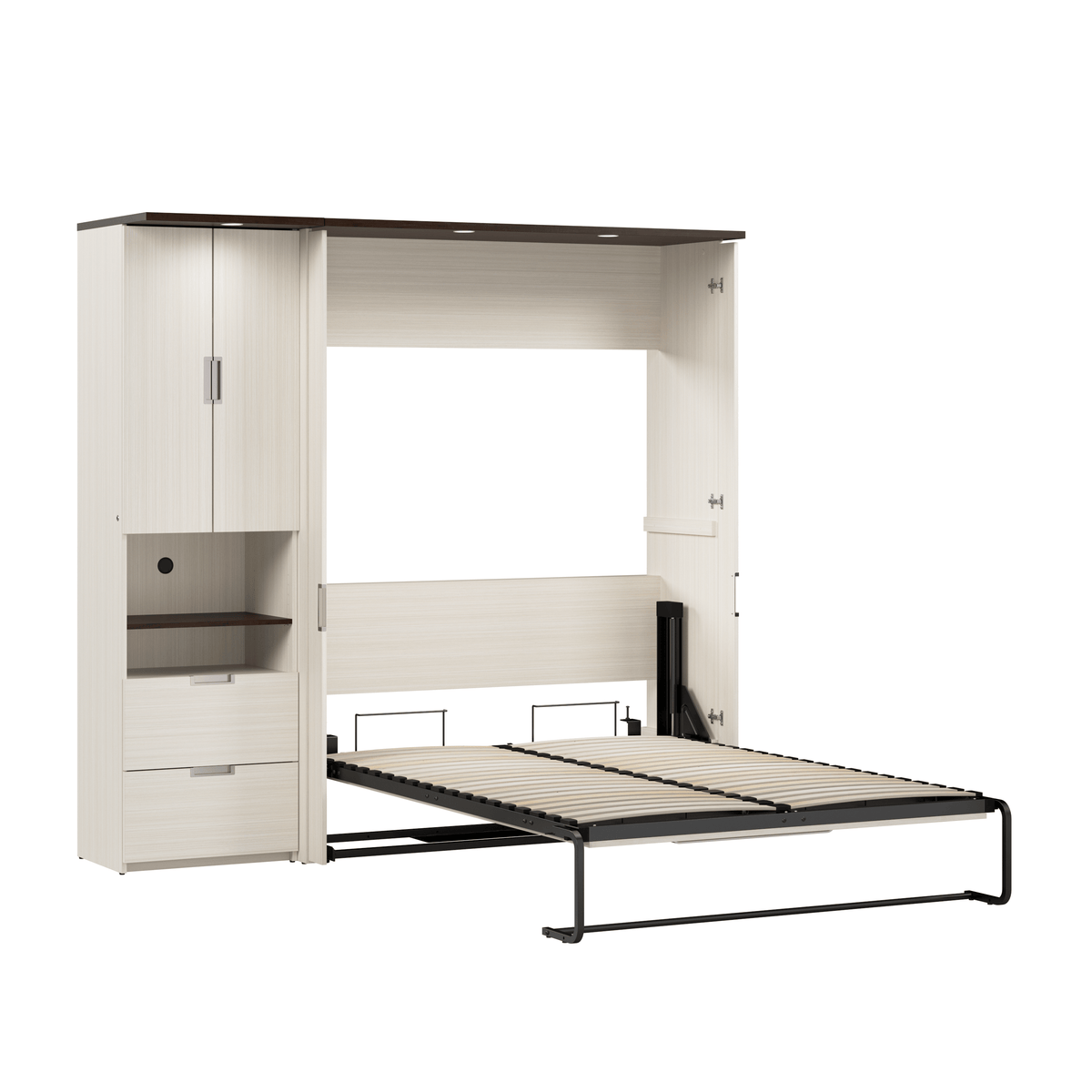 Modubox Lumina Full Murphy Wall Bed and 1 Storage Unit (82“), image 11