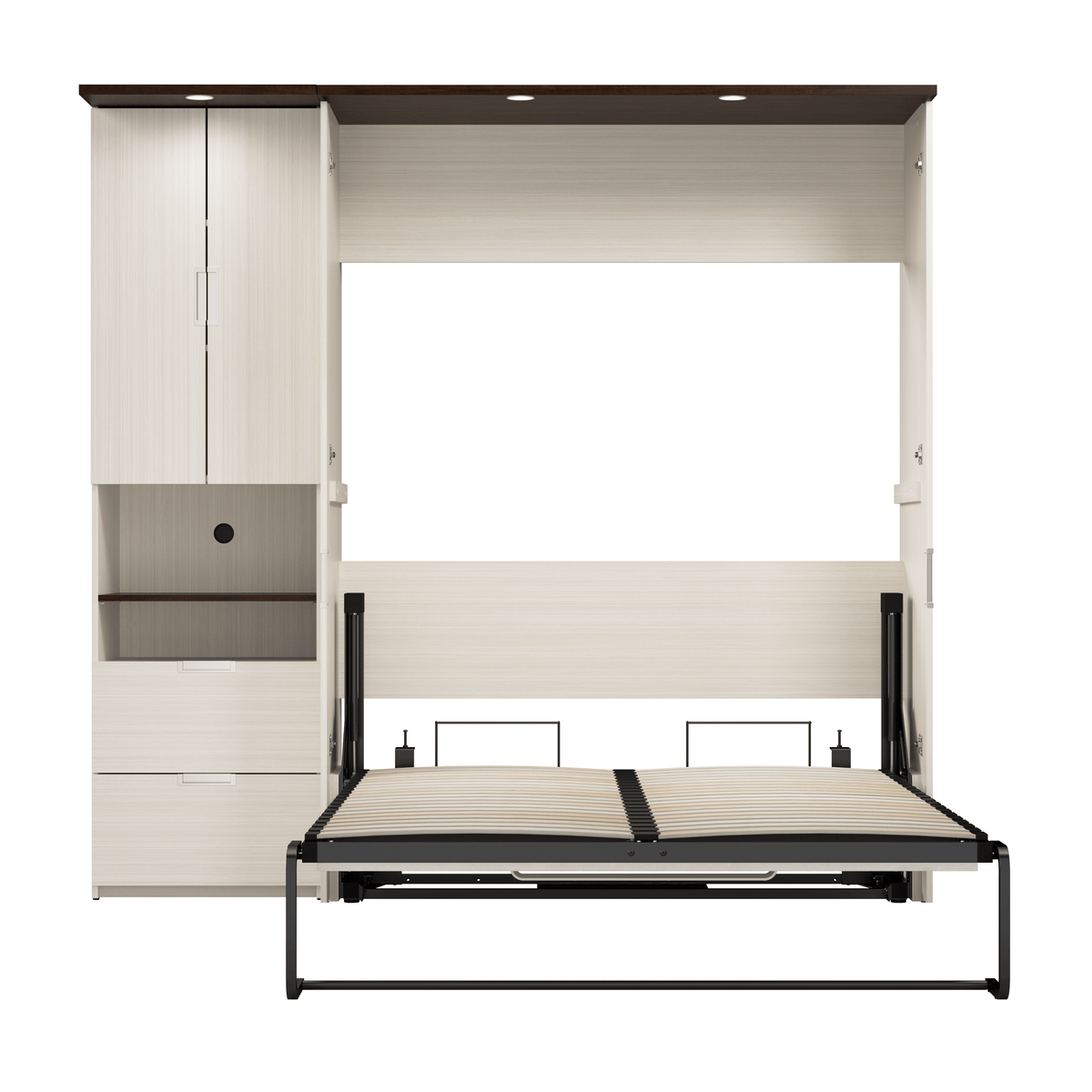Modubox Lumina Full Murphy Wall Bed and 1 Storage Unit (82“), image 12