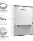 Modubox Lumina Full Murphy Wall Bed with Desk, image 19