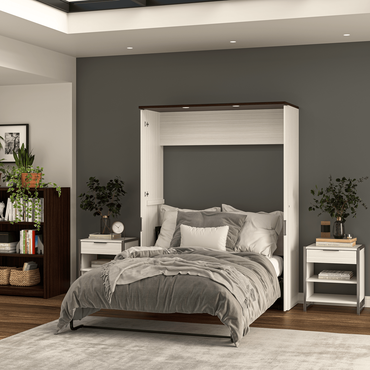Modubox Lumina Full Size Wall Murphy Bed, image 7