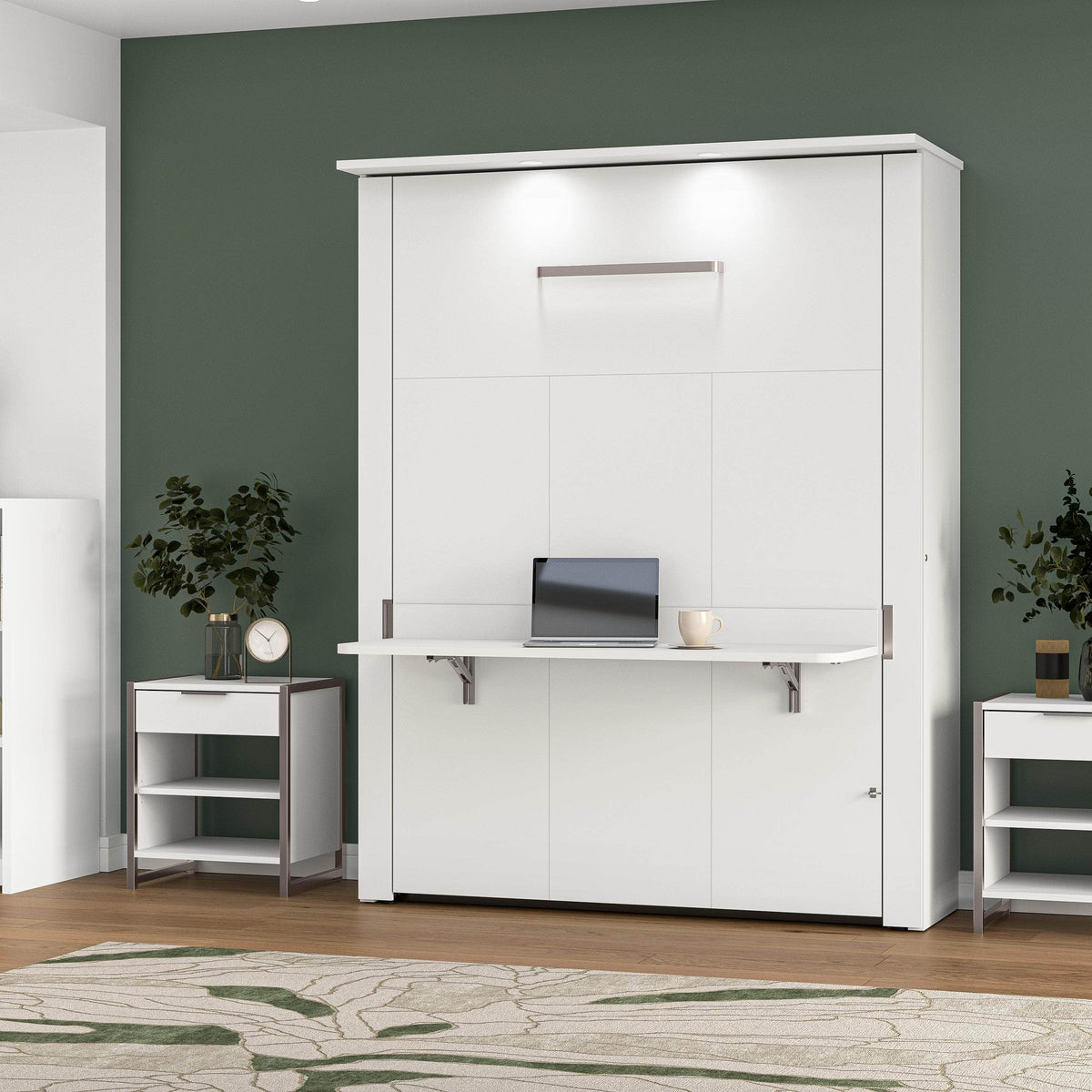 Modubox Lumina Queen Murphy Bed with Desk, image 10