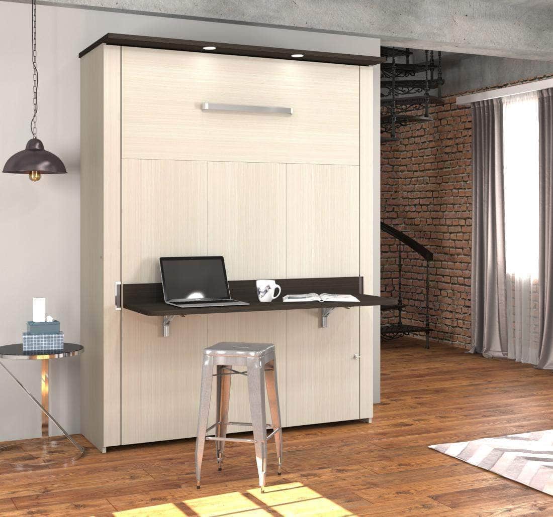 Modubox Lumina Queen Murphy Bed with Desk, image 1