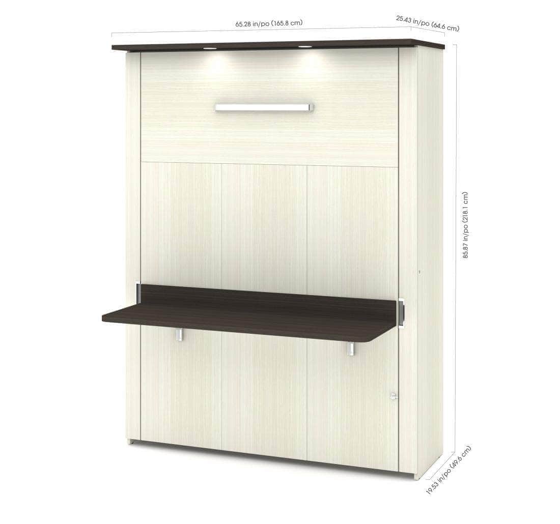 Modubox Lumina Queen Murphy Bed with Desk, image 3