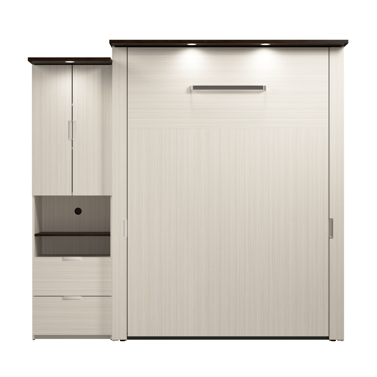 Modubox Lumina Queen Murphy Wall Bed and 1 Storage Unit (89”), image 12