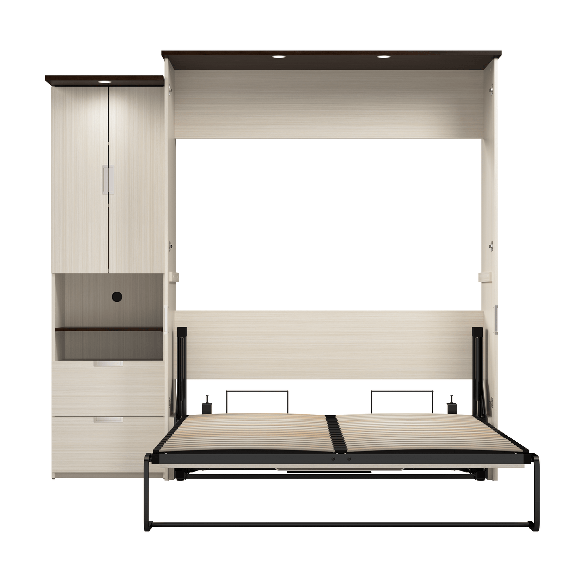 Modubox Lumina Queen Murphy Wall Bed and 1 Storage Unit (89”), image 15
