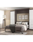 Modubox Nebula 115" Set including a Queen Wall Murphy Bed and Two Storage Units with Drawers, image 1