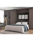 Modubox Nebula 115" Set including a Queen Wall Murphy Bed and Two Storage Units with Drawers, image 3