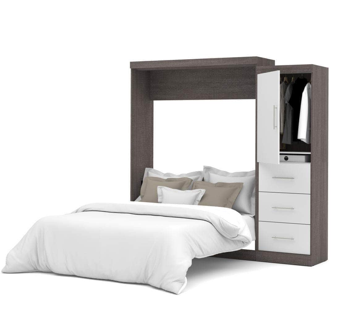 Modubox Nebula 90" Set including a Queen Wall Murphy Bed and One Storage Unit with Drawers, image 8