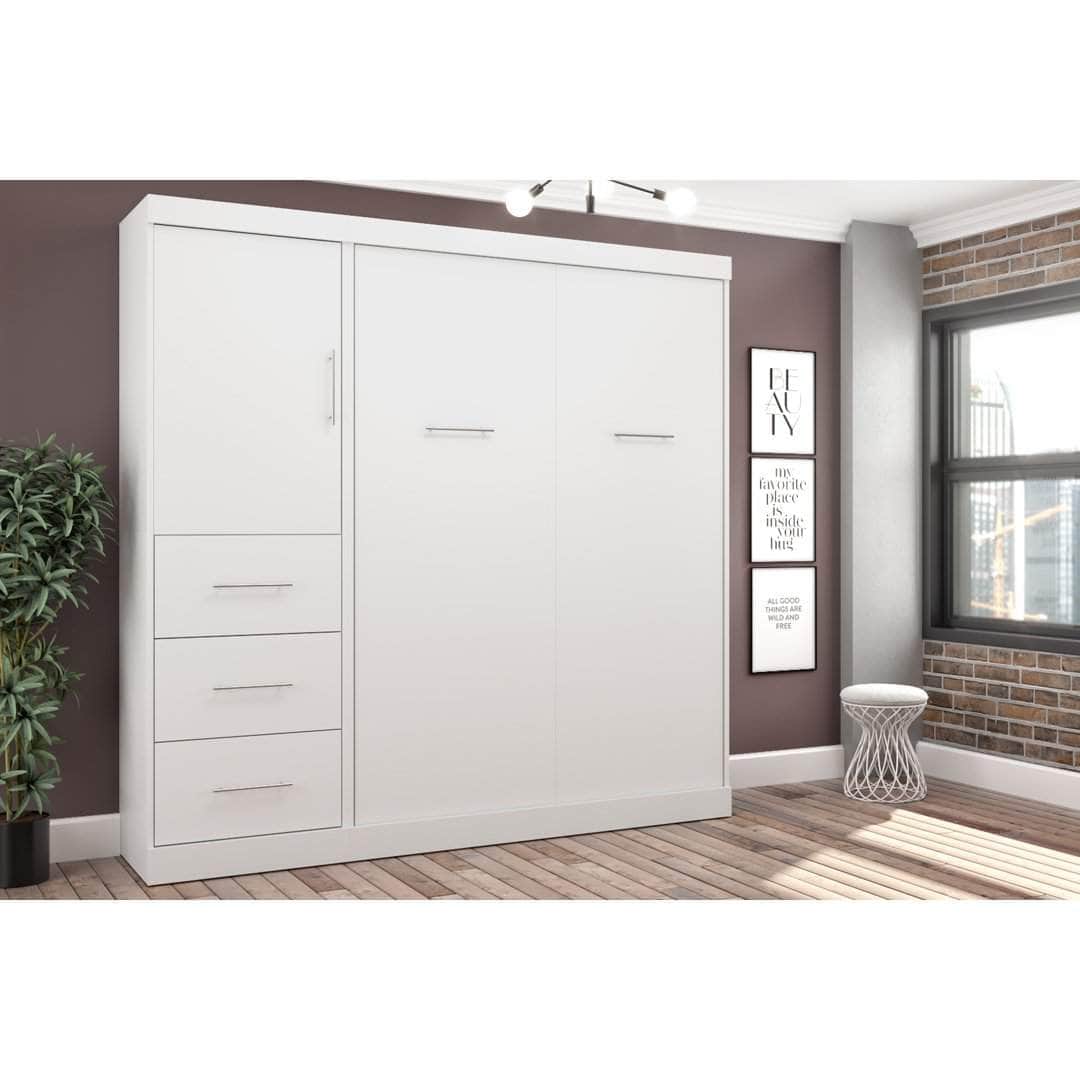 Modubox Nebula Full Murphy Wall Bed and Storage Unit with Drawers (84W), image 2