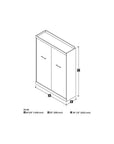 Modubox Nebula Queen Size Murphy Wall Pull Down Bed, image 9