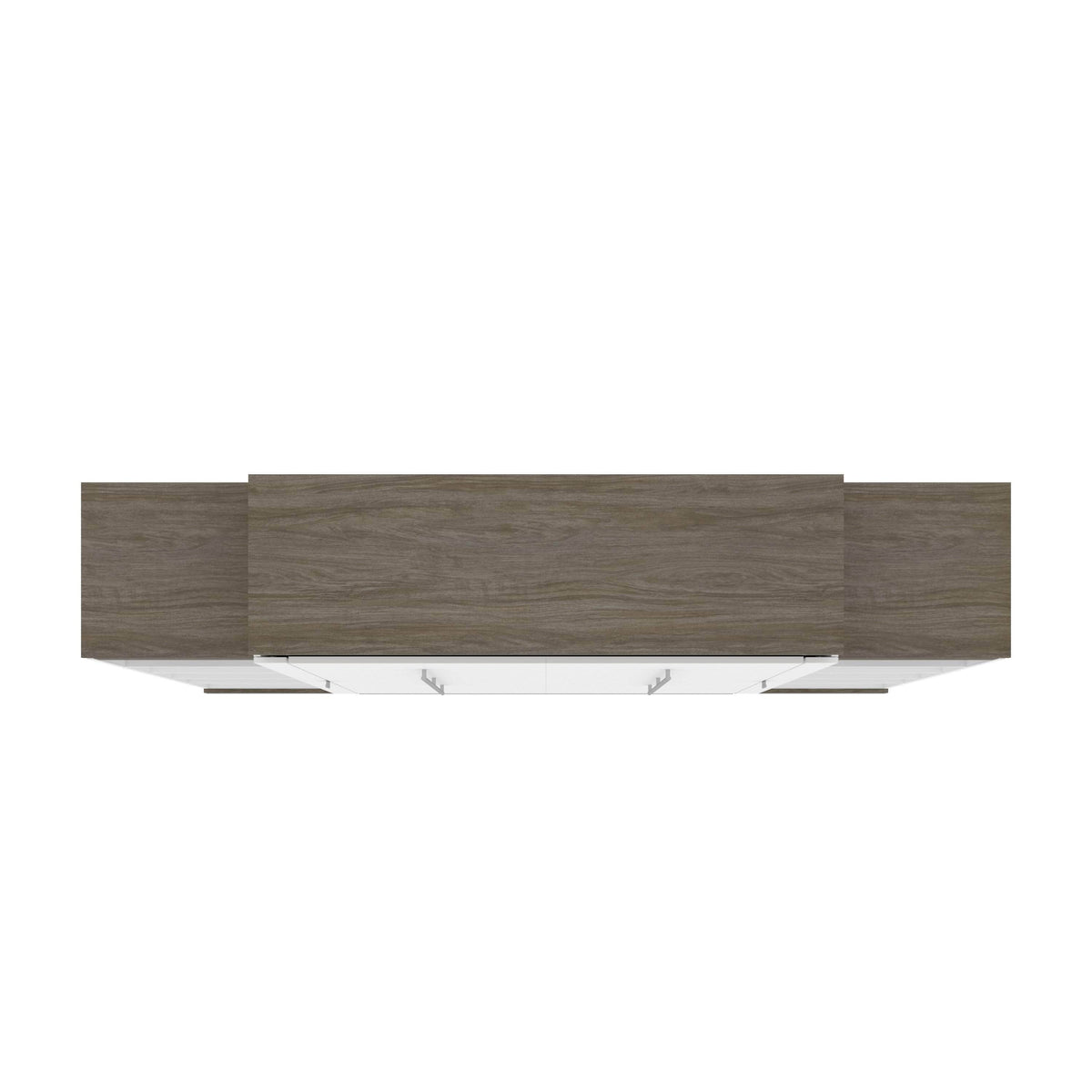 Modubox Orion 104"W Queen Murphy Wall Bed with 2 Narrow Shelving Units, image 8