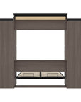 Modubox Orion 104"W Queen Murphy Wall Bed with 2 Narrow Shelving Units, image 24