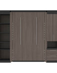 Modubox Orion 98"W Full Murphy Wall Bed with Narrow Storage Solutions, image 18