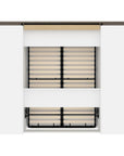 Modubox Orion 98"W Full Murphy Wall Bed with Narrow Storage Solutions, image 7