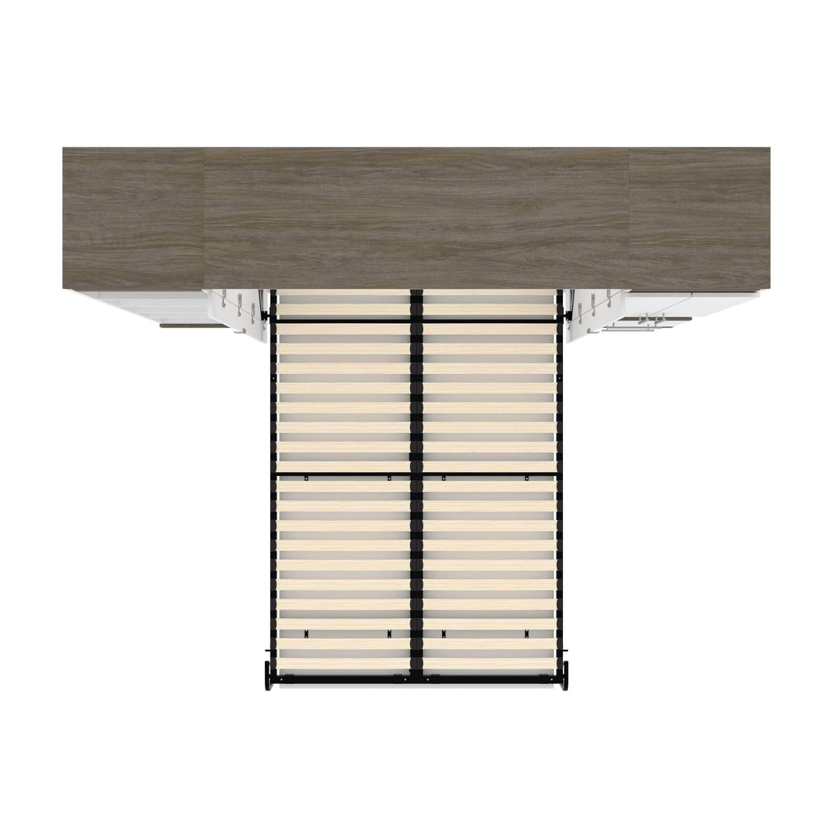 Modubox Orion 98"W Full Murphy Wall Bed with Narrow Storage Solutions, image 12