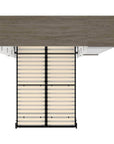 Modubox Orion Full Murphy Wall Bed with Narrow Shelving Unit, image 12