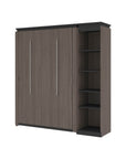 Modubox Orion Full Murphy Wall Bed with Narrow Shelving Unit, image 15
