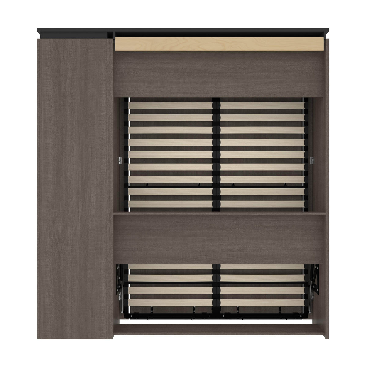 Modubox Orion Full Murphy Wall Bed with Narrow Shelving Unit, image 18