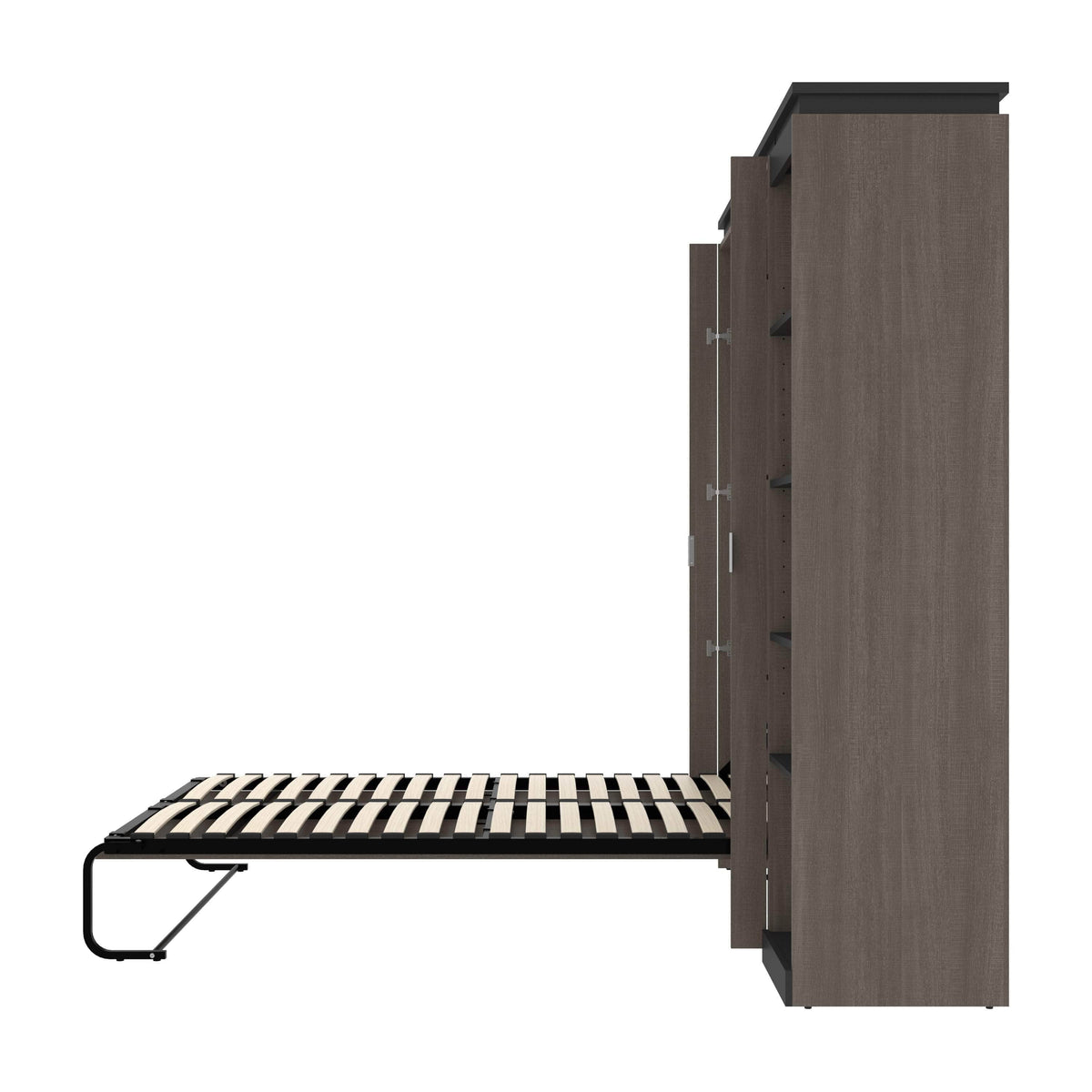 Modubox Orion Full Murphy Wall Bed with Narrow Shelving Unit, image 23