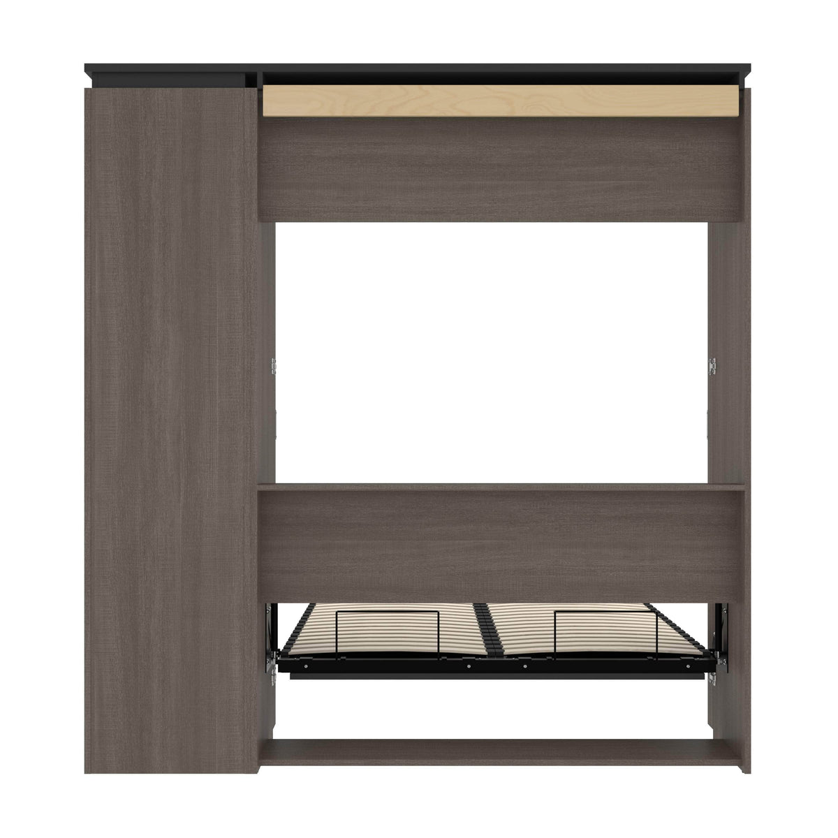 Modubox Orion Full Murphy Wall Bed with Narrow Shelving Unit, image 24