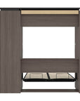 Modubox Orion Full Murphy Wall Bed with Narrow Shelving Unit, image 24