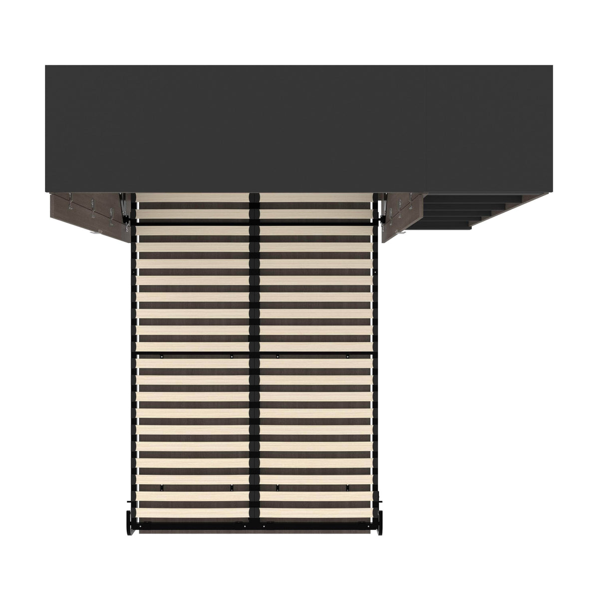 Modubox Orion Full Murphy Wall Bed with Narrow Shelving Unit, image 25
