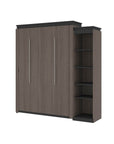 Modubox Orion Queen Murphy Wall Bed with Narrow Shelving Unit, image 15