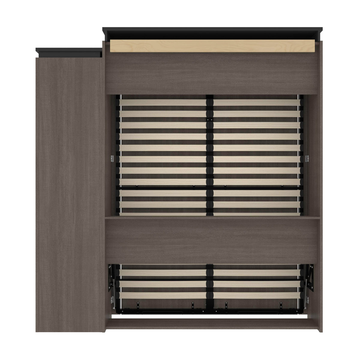 Modubox Orion Queen Murphy Wall Bed with Narrow Shelving Unit, image 19