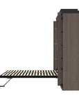 Modubox Orion Queen Murphy Wall Bed with Narrow Shelving Unit, image 23