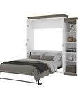 Modubox Orion Queen Murphy Wall Bed with Narrow Shelving Unit, image 8