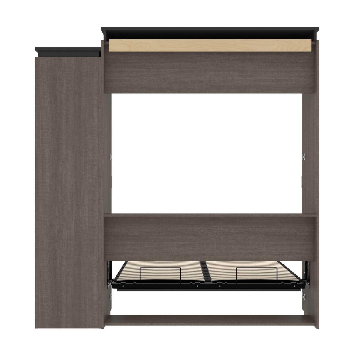 Modubox Orion Queen Murphy Wall Bed with Narrow Shelving Unit, image 26