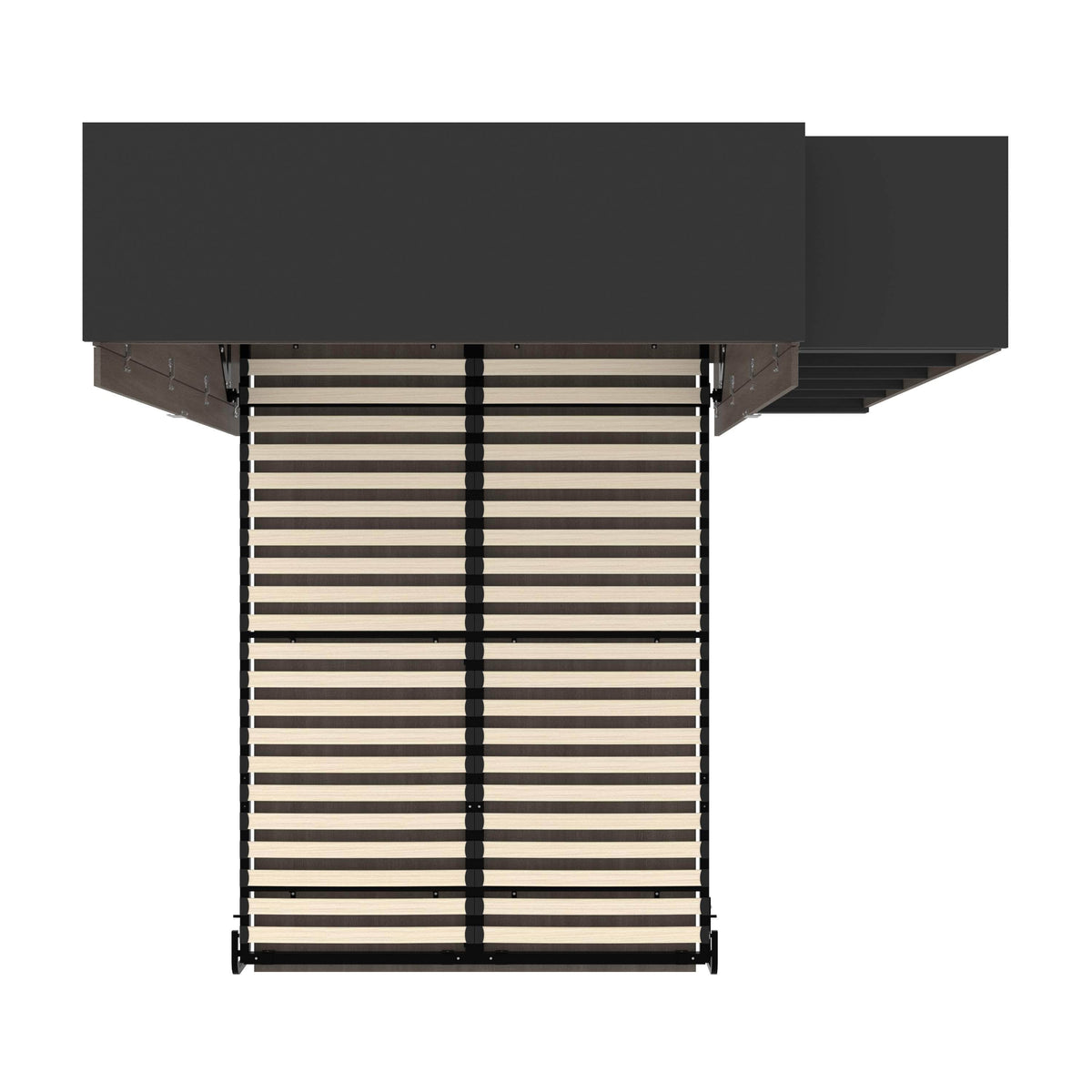 Modubox Orion Queen Murphy Wall Bed with Narrow Shelving Unit, image 25