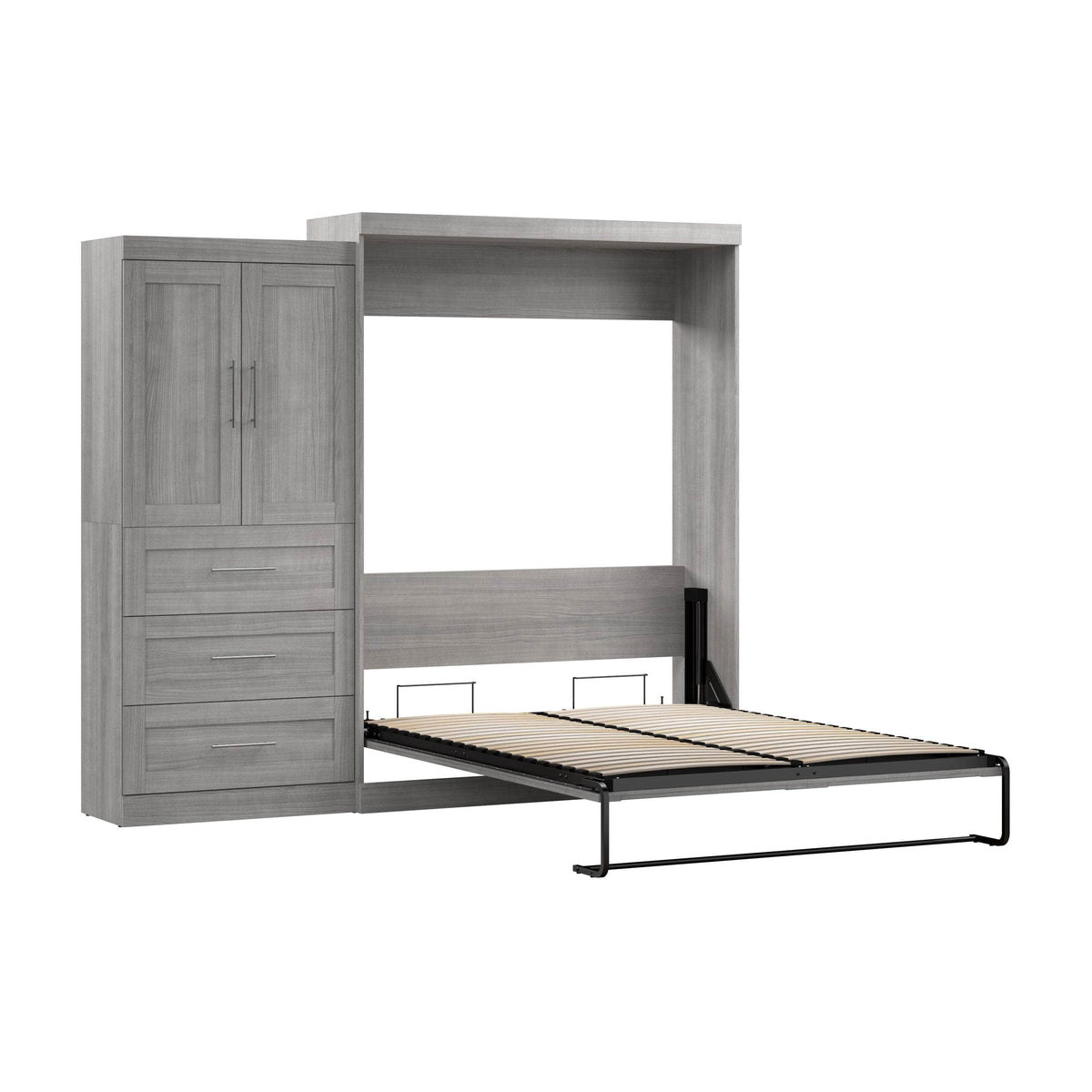 Modubox Pur Queen Murphy Wall Bed and 1 Storage Unit with Drawers (101”), image 21