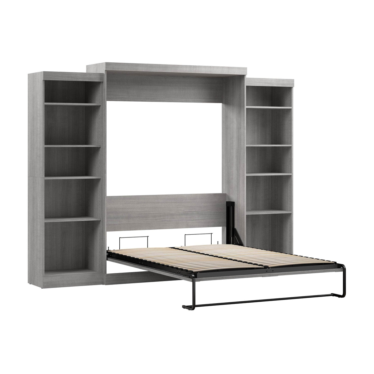Modubox Pur Queen Murphy Wall Bed and 2 Storage Units (115W), image 44