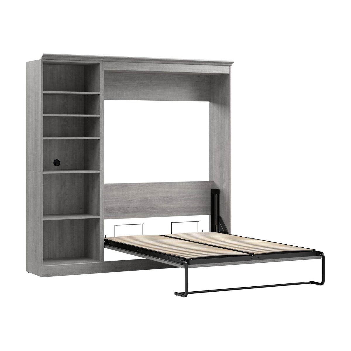 Modubox Versatile Full Murphy Wall Bed and 1 Storage Unit, image 13