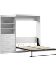 Modubox Pur 101" Queen Size Murphy Wall Bed with Storage Unit, image 8