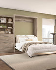 Modubox Pur 101" Queen Size Murphy Wall Bed with Storage Unit, image 20