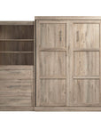 Modubox Pur 101" Queen Size Murphy Wall Bed with Storage Unit, image 22