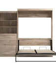 Modubox Pur 101" Queen Size Murphy Wall Bed with Storage Unit, image 24