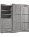 Modubox Pur 101" Queen Size Murphy Wall Bed with Storage Unit, image 36