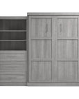 Modubox Pur 101" Queen Size Murphy Wall Bed with Storage Unit, image 34