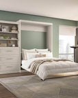 Modubox Pur 101" Queen Size Murphy Wall Bed with Storage Unit, image 47