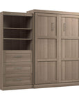 Modubox Pur 101" Queen Size Murphy Wall Bed with Storage Unit, image 62