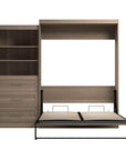 Modubox Pur 101" Queen Size Murphy Wall Bed with Storage Unit, image 64