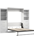 Modubox Pur 115" Queen Size Murphy Wall Bed with 2 Storage Units, image 8