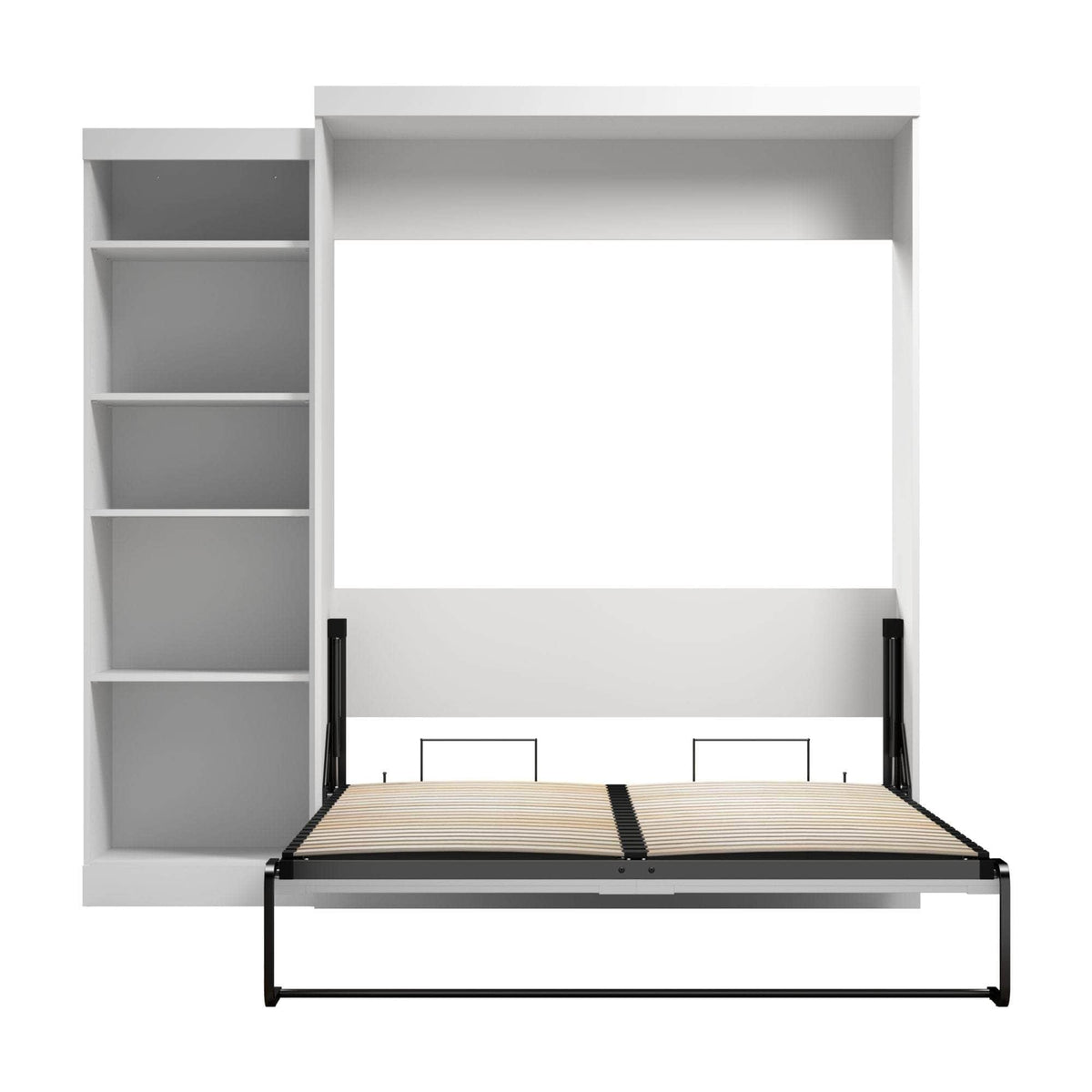 Modubox Pur 90" Queen Size Murphy Wall Bed with Storage Unit, image 6