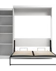 Modubox Pur 90" Queen Size Murphy Wall Bed with Storage Unit, image 6