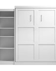 Modubox Pur 90" Queen Size Murphy Wall Bed with Storage Unit, image 8