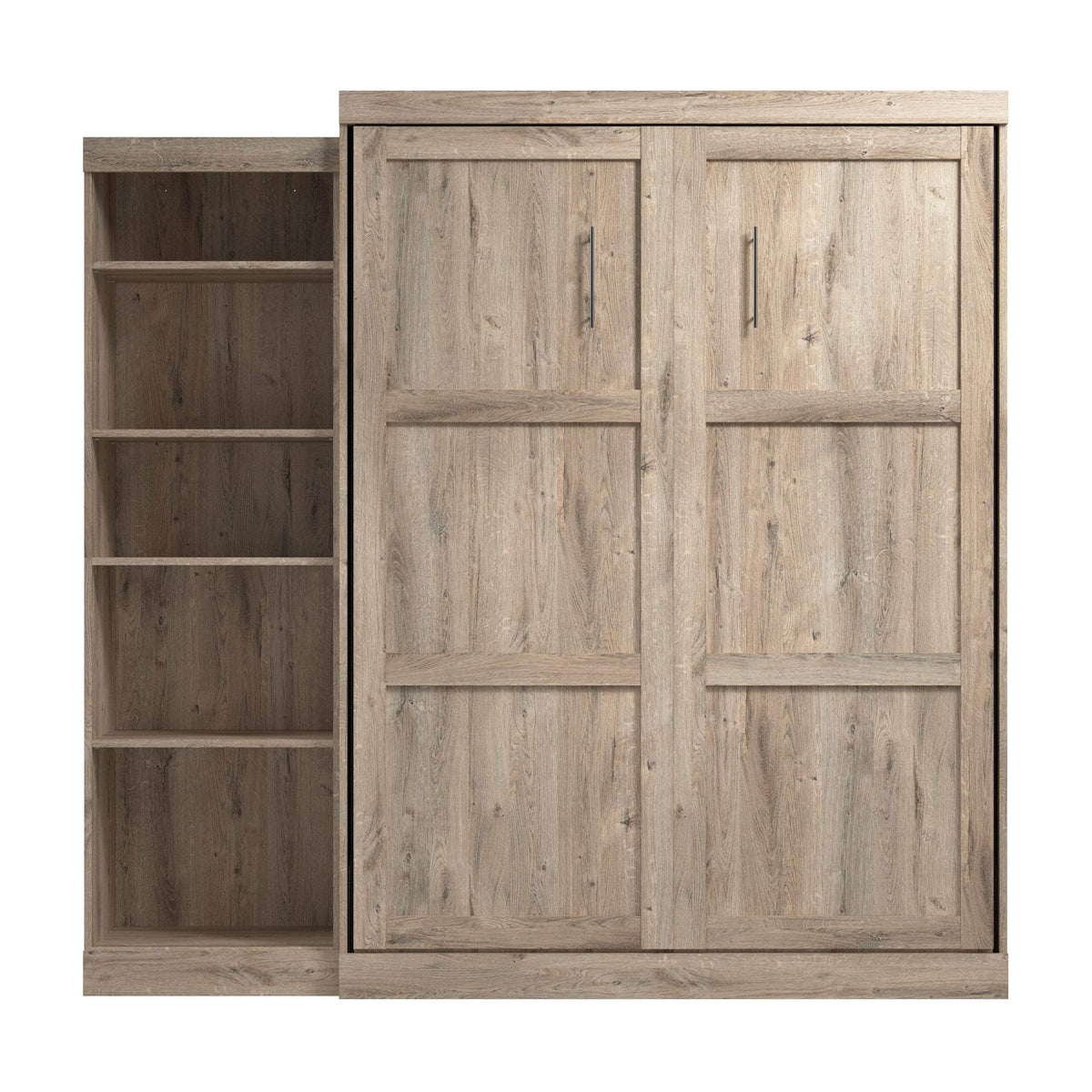 Modubox Pur 90" Queen Size Murphy Wall Bed with Storage Unit, image 21